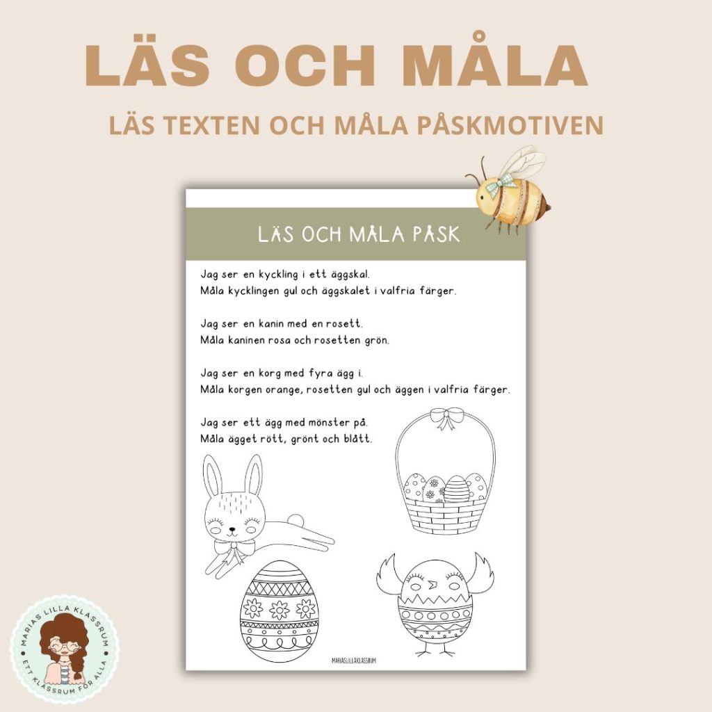 Läs och måla – påsk