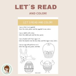 Let´s read and color! Easter