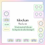 Klockan – på tre olika sätt, + tid mellan olika klockslag - bild 1