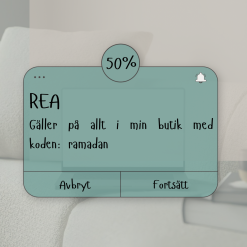 50% med rabattkoden: ramadan