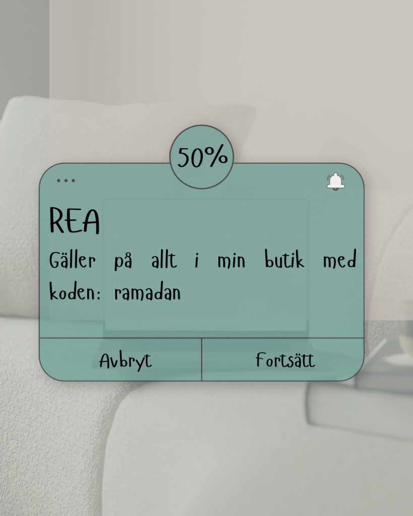 50% med rabattkoden: ramadan