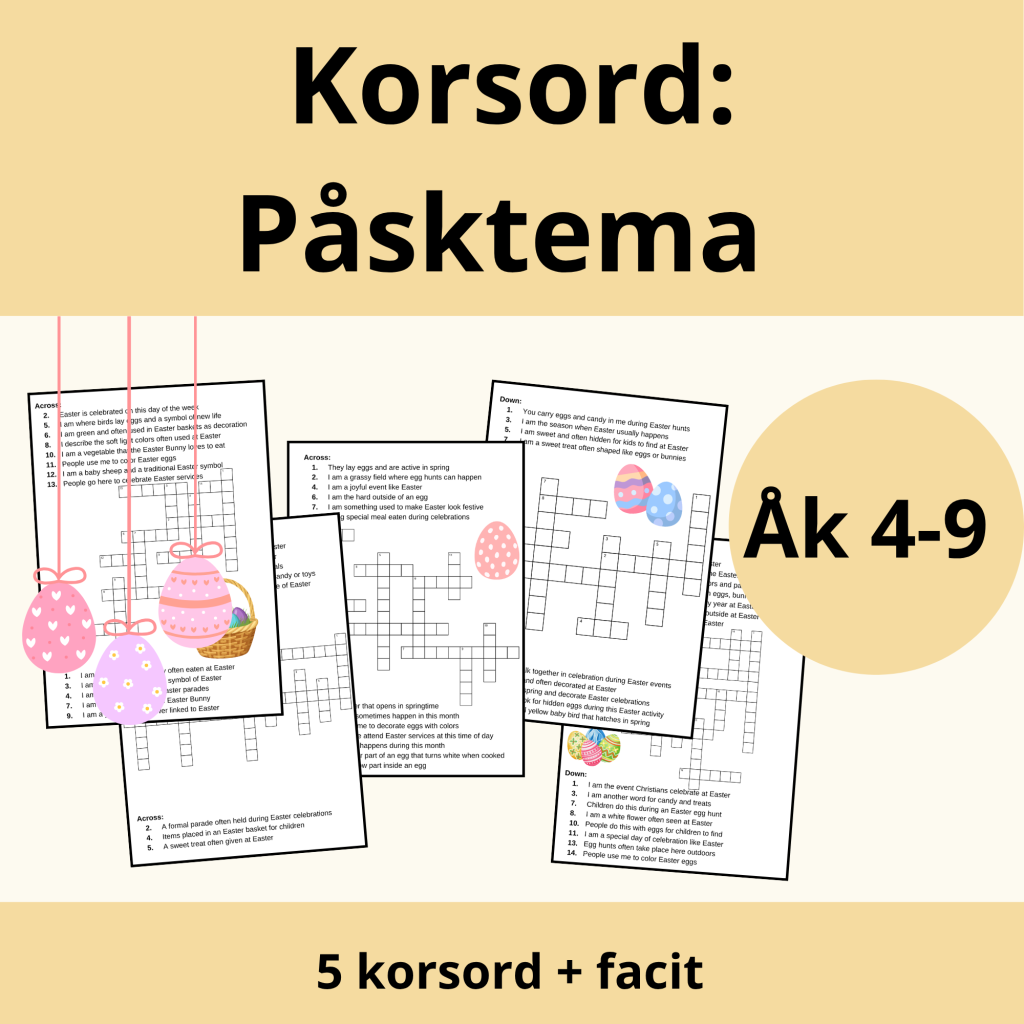 Korsord: Påsk