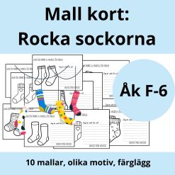 Mall: kort rocka sockorna (svensk rubrik)