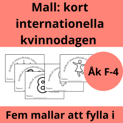 Kort: Internationella kvinnodagen (liggande)