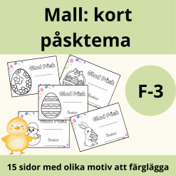 Mall: Påsk-kort