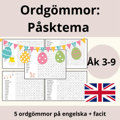 Ordgömmor: Påsk (engelska)