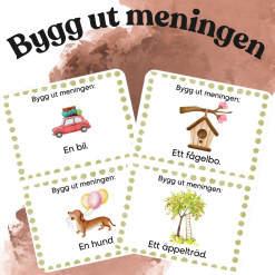 Bygga ut meningen