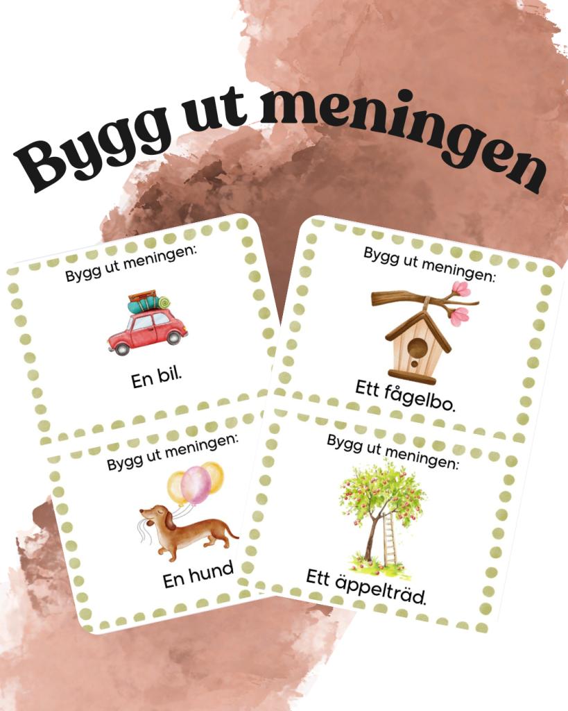 Bygga ut meningen
