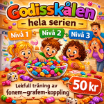 Godisskålen – bokstavsljud – Hela serien - bild 1