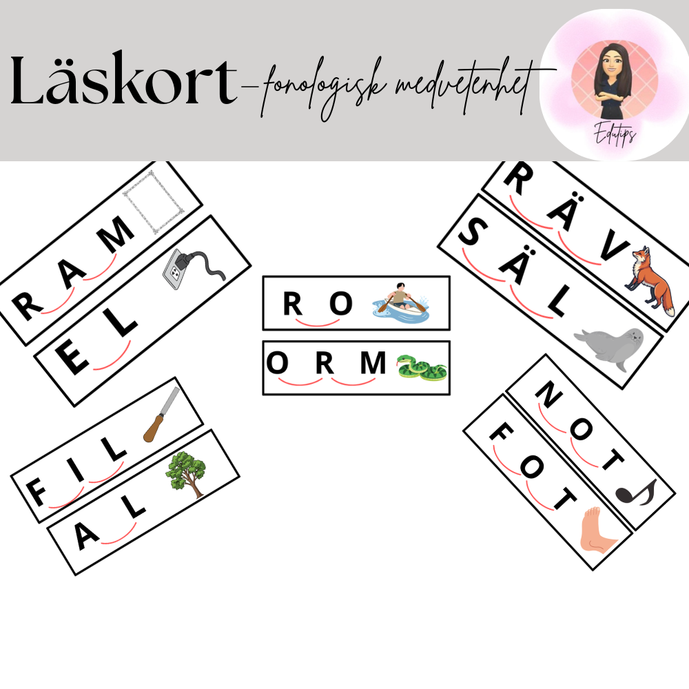 LÄSKORT- fonologisk medvetenhet