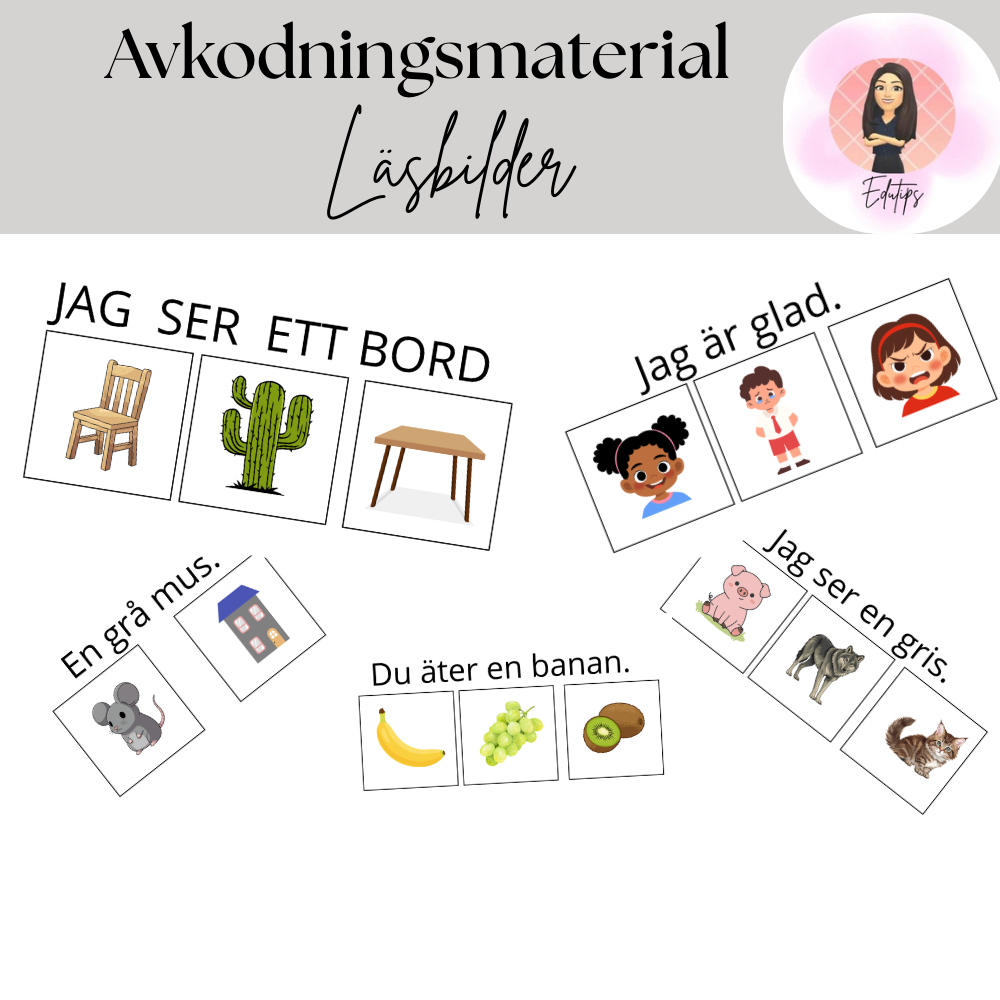 Avkodningsmaterial – läsbilder