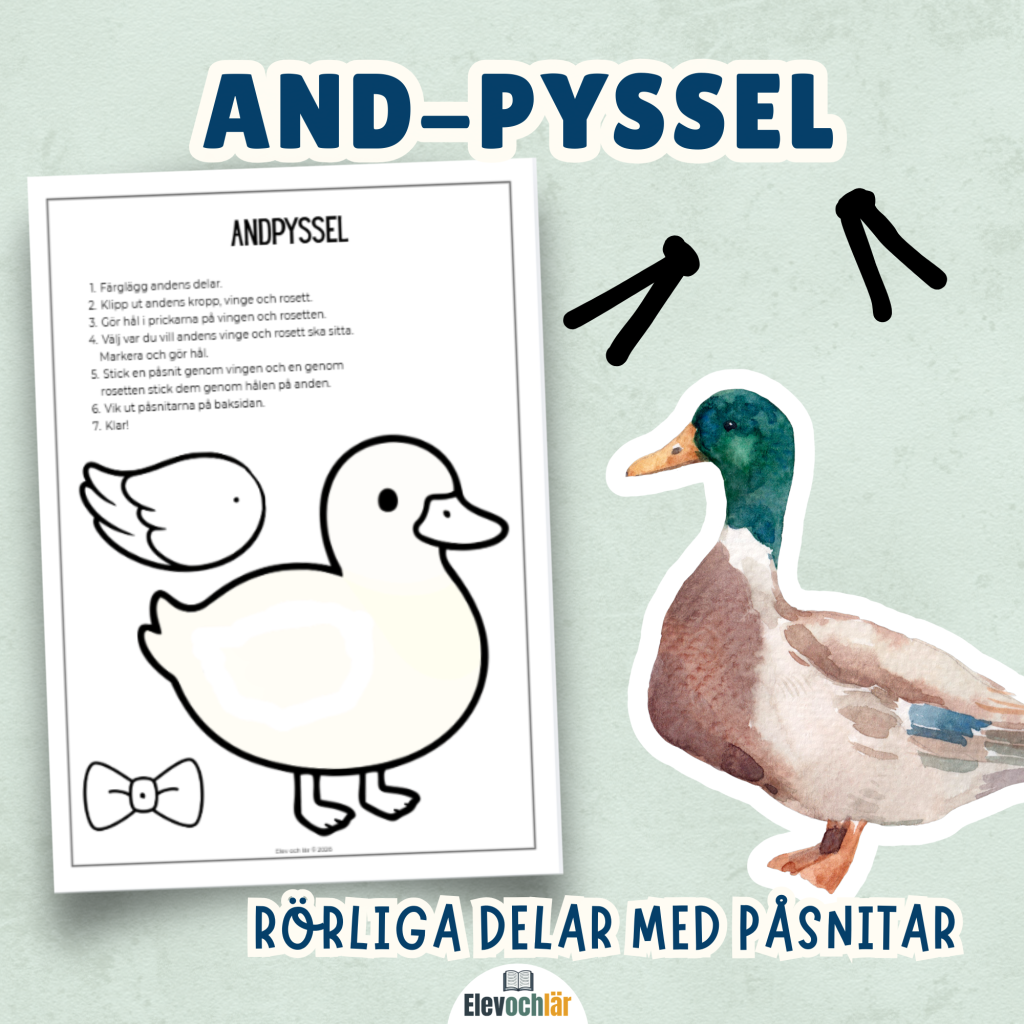 Anden – pyssel med rörliga delar