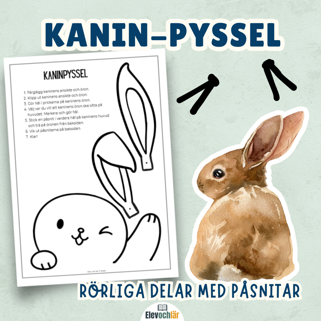 Kaninen – pyssel med rörliga delar