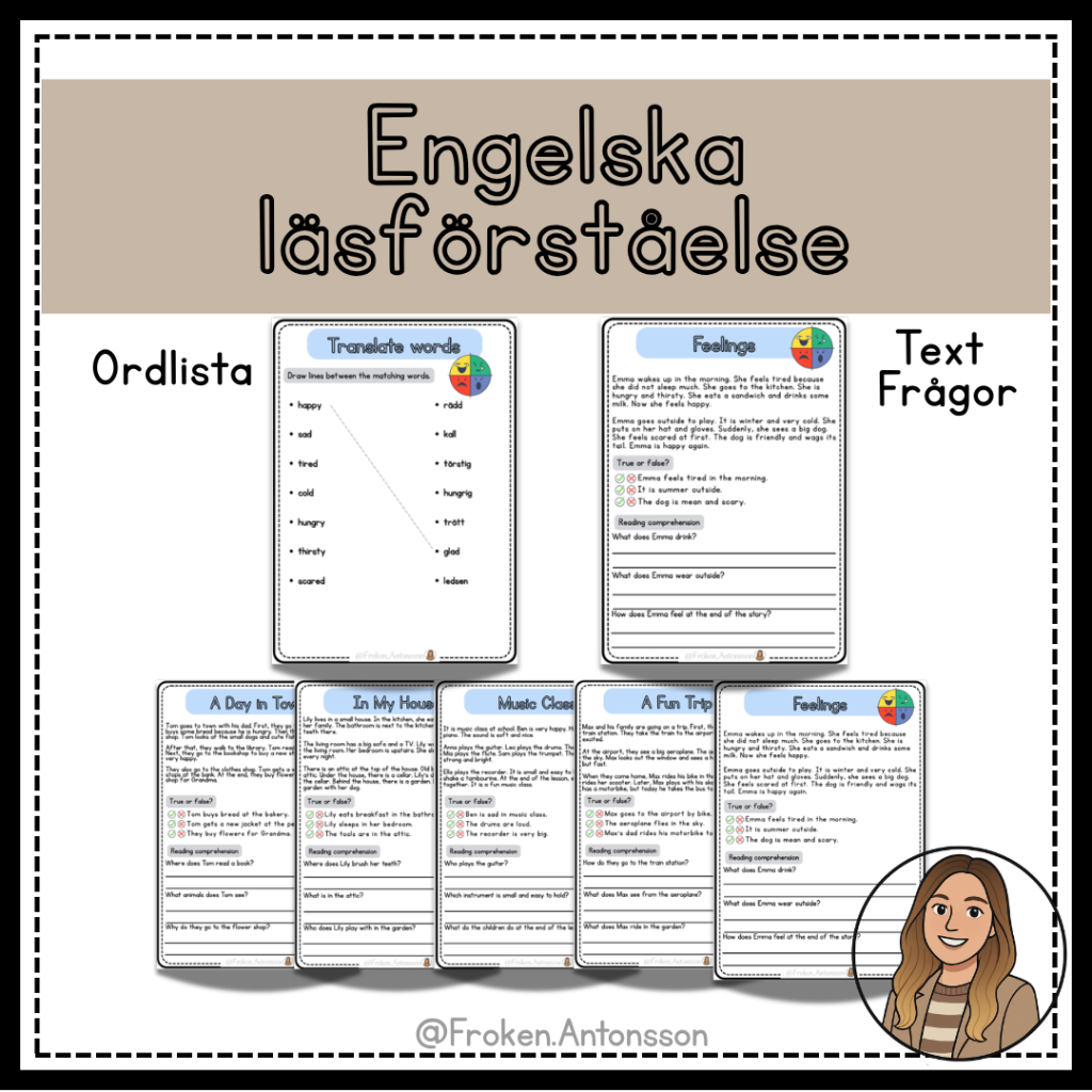 Läsförståelse arbetsblad