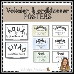 Vokaler & ordklasser - POSTERS