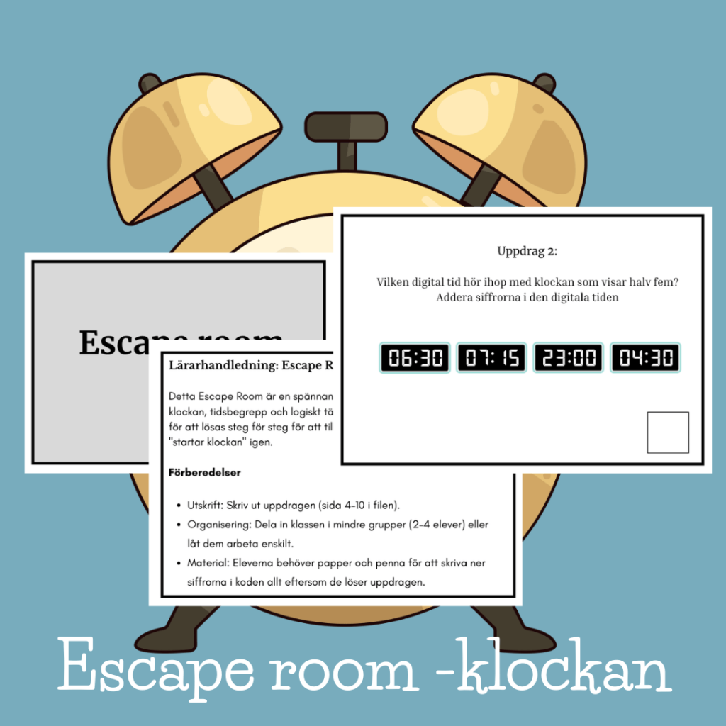Escape Room – Stoppa Tidstjuven! (Tema: Klockan)
