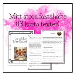 Mitt stora faktahäfte (18 korta texter)