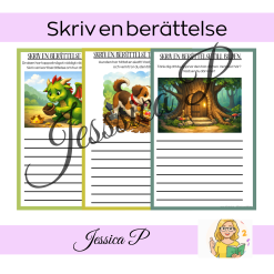 Skriv en berättelse – 3 skrivuppgifter med bildstöd
