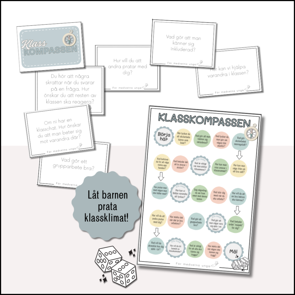 Klasskompassen: Brädspel + diskussionskort