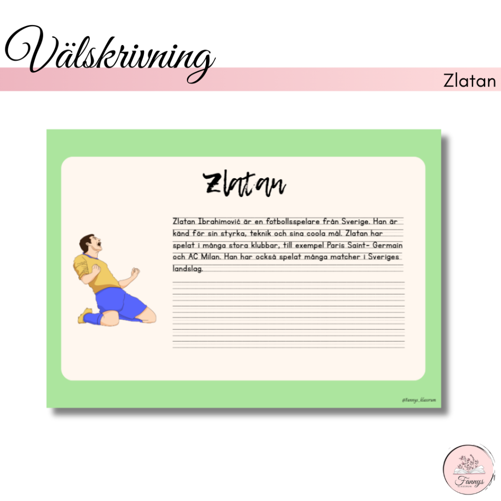 Välskrivning om Zlatan
