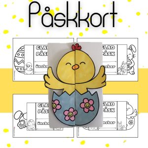 Vikbart påskkort