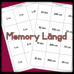memory, längd