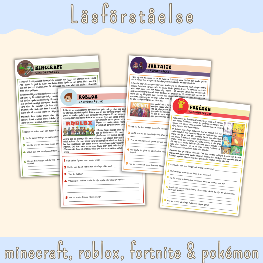 Läsförståelse spel