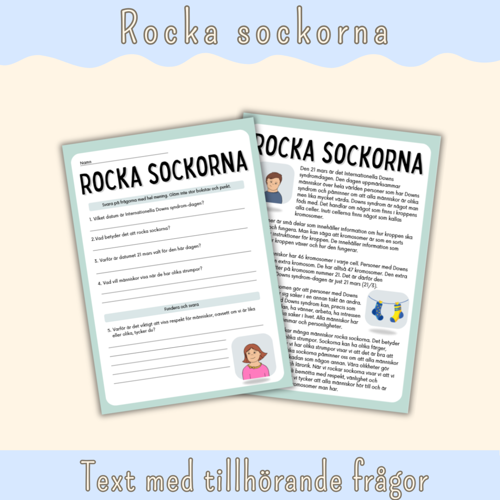Rocka sockorna läsförståelse