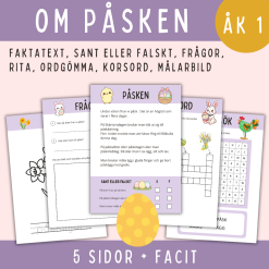Om påsken för åk 1