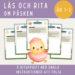 Läs och rita om påsken, åk 1-3