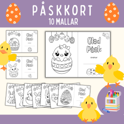 10 mallar till påskkort