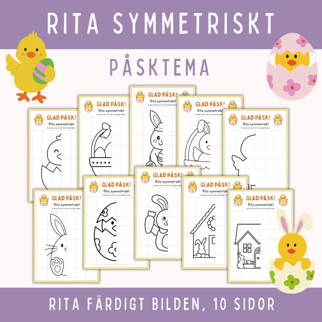 Rita symmetriskt med påsktema, del 2