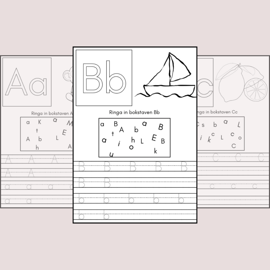 Arbetsblad bokstäver