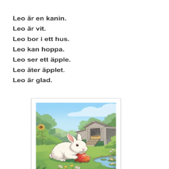 Läsförståelse (3 nivåer) – Kaninen Leo
