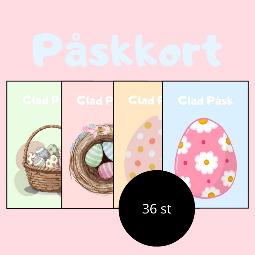 Påskkort 36 stycken