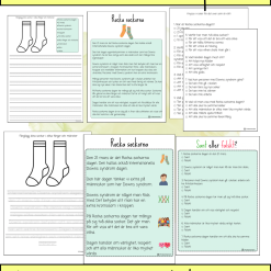 Rocka sockorna i olika nivåer och NP anpassad