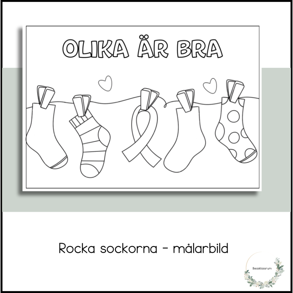 Rocka sockorna – målarbild