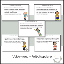 Välskrivning - fotbollsspelare