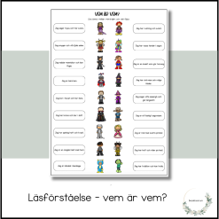 Läsförståelse - vem är vem?