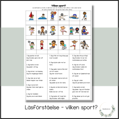 Läsförståelse - vilken sport?