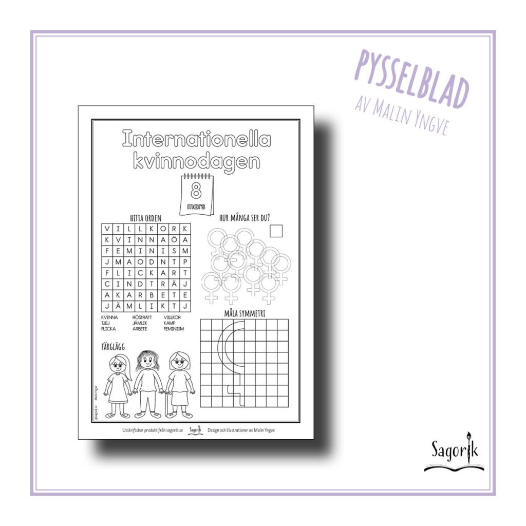 Pysselblad Internationella kvinnodagen