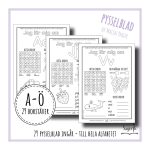 Pysselblad Alfabetet / Bokstäver - bild 1