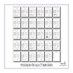 Pysselblad Alfabetet / Bokstäver - bild 2