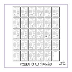 Pysselblad Alfabetet / Bokstäver