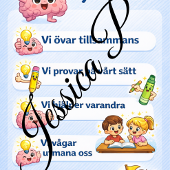 Så tränar vi hjärnan – plansch om lärstrategier