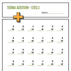 Addition 0–20 i 6 Steg – Ett strukturerat träningsprogram för åk 1–3