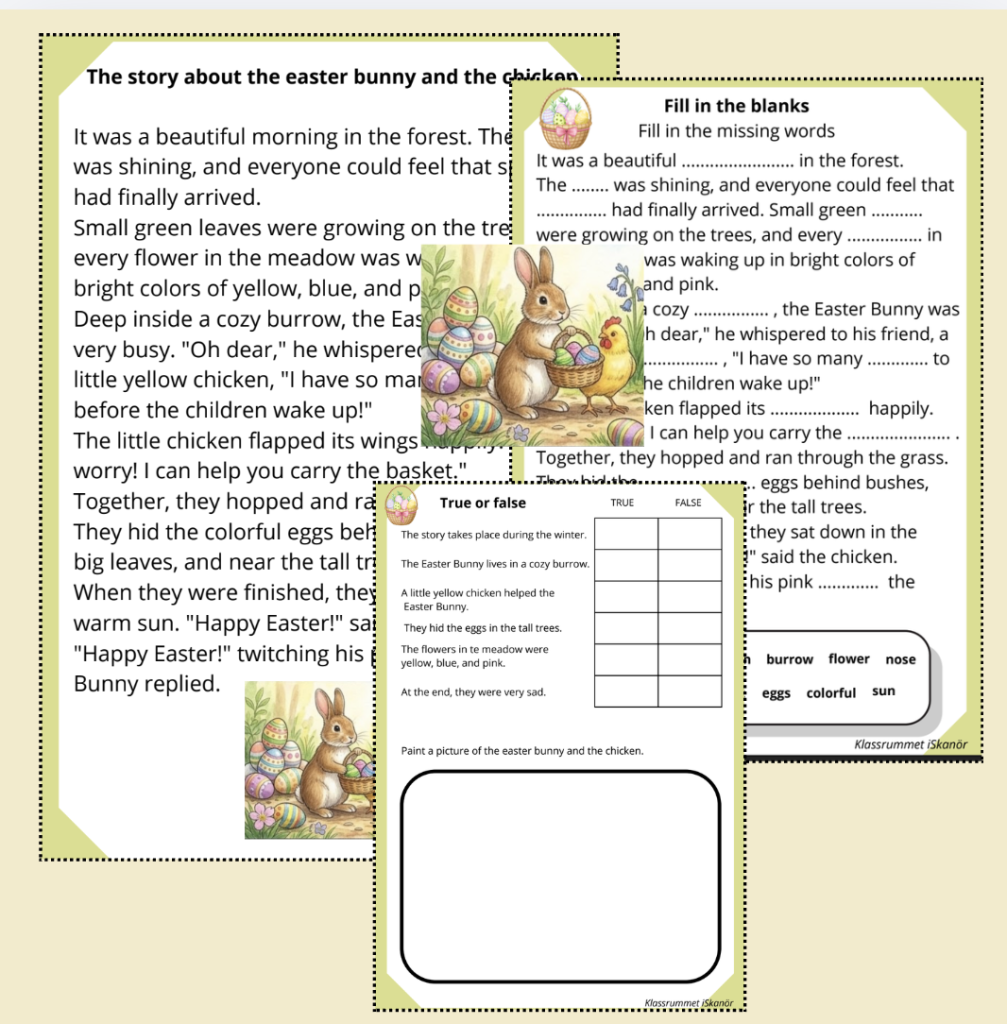 The easter bunny and the chicken