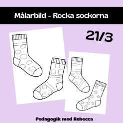 Rocka sockar målarbilder
