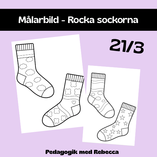 Rocka sockar målarbilder