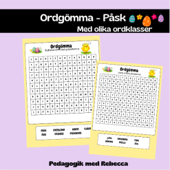 Ordgömma PÅSK (Substantiv, verb & adjektiv)